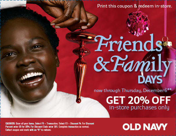 old navy store  coupons